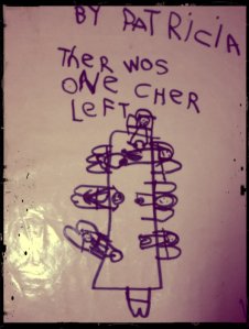 By Patricia. There was one chair left.